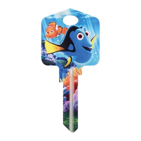 Hillman Disney Dory House & Padlock Universal Key Blank with Single Sided - Case of 5 5005140